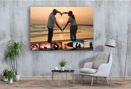 Tablou Canvas Personalizat - Cuplu (colaj, orientare landscape) [1]