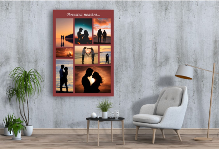 Tablou Canvas Personalizat - Povestea noastra (8 fotografii) [1]