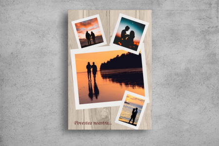 Modele Indragostiti - Tablou Canvas Personalizat - Povestea noastra (4 fotografii)
