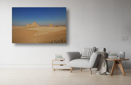 Tablouri Canvas cu peisaje - Tablou Canvas - Piramidele si orasul