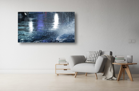 Tablouri Canvas cu peisaje - Tablou Canvas - Ploaie torentiala in oras