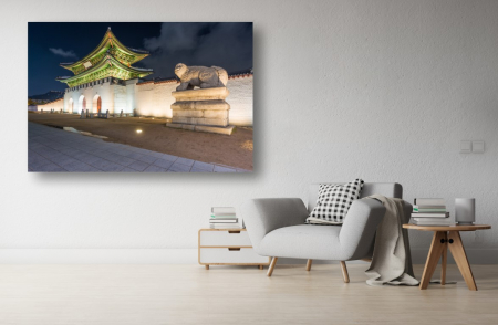 Tablouri Canvas Urbane - Tablou Canvas - Poarta din Seul noaptea