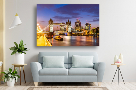 Tablouri Canvas Urbane - Tablou Canvas - Podul din Londra in noapte