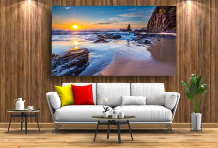 Tablouri Canvas cu peisaje - Tablou Canvas - Rasarit la malul marii