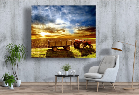 Tablouri Canvas cu peisaje - Tablou Canvas - Rasarit pe camp