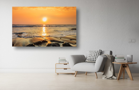 Tablouri Canvas cu peisaje - Tablou Canvas - Rasaritul de la malul marii