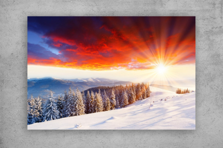 Tablou Canvas - Rasaritul iarna [1]
