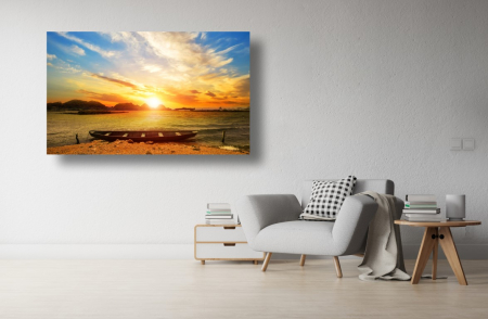 Tablouri Canvas cu peisaje - Tablou Canvas - Rasaritul la malul marii