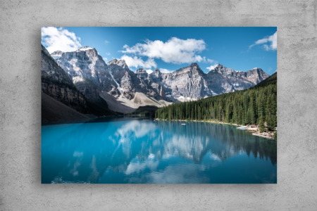 Tablou Canvas - Reflexia muntilor in lac [1]
