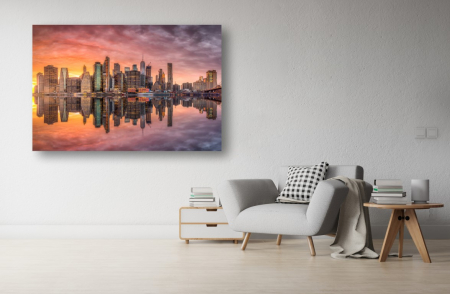 Tablouri Canvas Urbane - Tablou Canvas - Reflexia zgarie-norilor