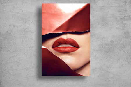 Tablou Canvas - Ruj rosu senzual [1]