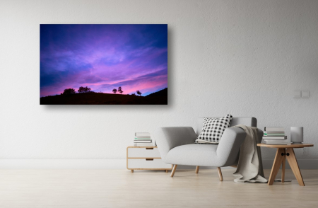Tablouri Canvas cu peisaje - Tablou Canvas - Siluete de copaci in lumina apusului