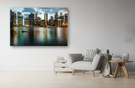 Tablouri Canvas Urbane - Tablou Canvas - Singapore noaptea