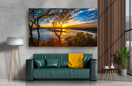 Tablouri Canvas cu peisaje - Tablou Canvas - Soarele din copac