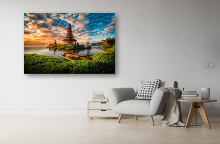 Tablouri Canvas cu peisaje - Tablou Canvas - Templu hindus la rasarit