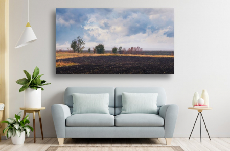 Tablouri Canvas cu peisaje - Tablou Canvas - Toamna cu cer albastru