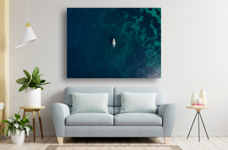 Tablouri Canvas cu peisaje - Tablou Canvas - Yahtul din mijlocul marii