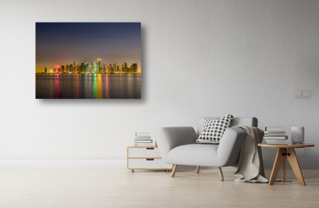 Tablouri Canvas Urbane - Tablou Canvas - Zgarie-norii din Doha