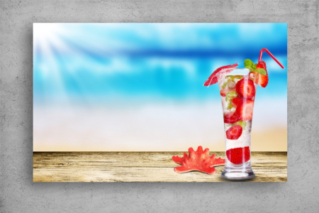 Tablouri Canvas Drinks - Tablouri Canvas Drinks - Cocktail de capsuni