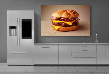 Tablouri Canvas Food - Burger cu cascaval [1]