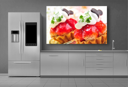 Tablouri Canvas Food - Cosulet cu frisca si capsuni [1]
