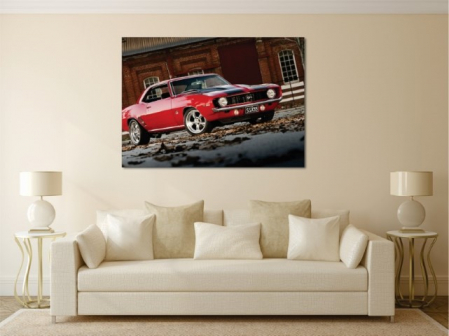 Tablouri Canvas Masini - Masina rosie vintage [1]