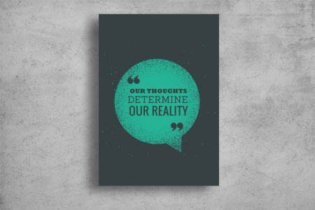 Tablouri Canvas Motivationale - Tablouri Canvas Motivationale - Gandurile determina realitatea fiecaruia