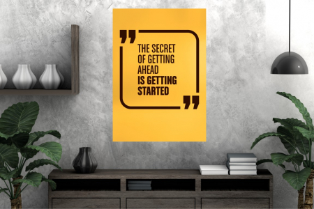 Tablouri Canvas Motivationale - Secretul mersului inainte [1]