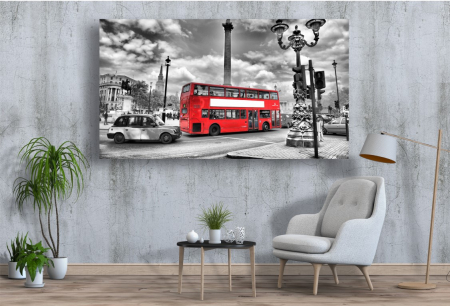 Tablouri Canvas Urbane - Autobuzul rosu [1]