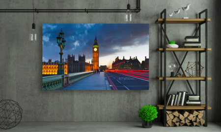 Tablouri Canvas Urbane - Big Ben noaptea [1]
