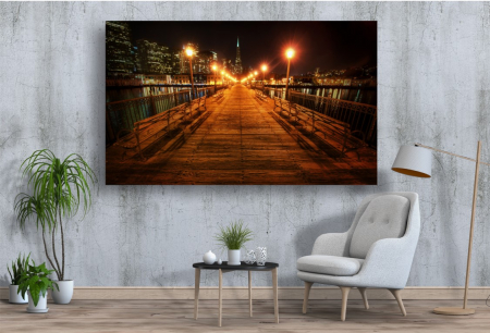 Tablouri Canvas Urbane - Esplanada noaptea [1]
