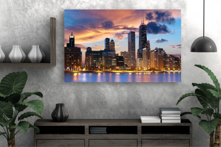 Tablouri Canvas Urbane - New York noaptea [1]