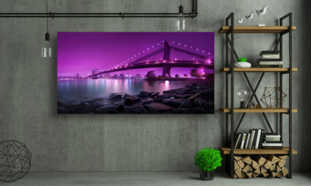 Tablouri Canvas Urbane - Podul purpuriu [1]