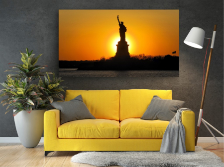 Tablouri Canvas Urbane - Statuia Libertatii la apus [1]