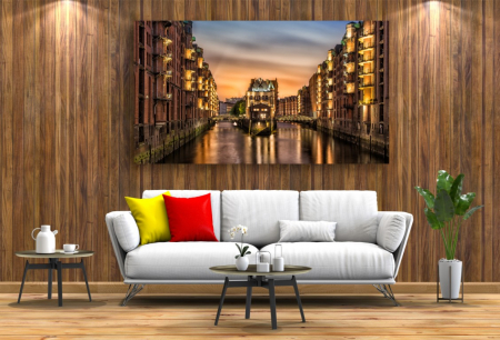 Tablouri Canvas Urbane - Venetia la amurg [1]