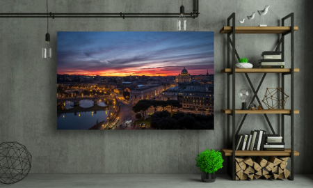 Tablouri Canvas Urbane - Vine noaptea peste oras [1]