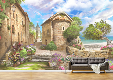 Peisaje - Tapet Premium Canvas - Aleea pietruita