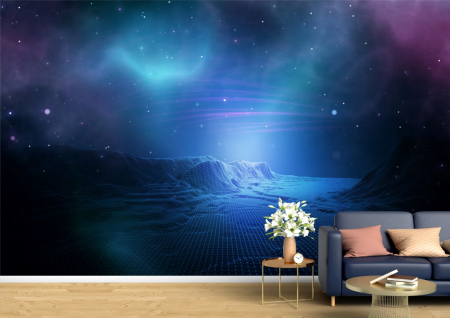 Tapet Premium Canvas - Aurora Boreala [1]