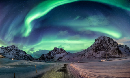 Tapet Premium Canvas - Aurora Boreala 1 [1]