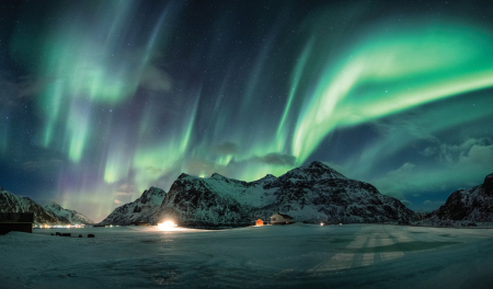 Tapet Premium Canvas - Aurora Boreala 5 [1]