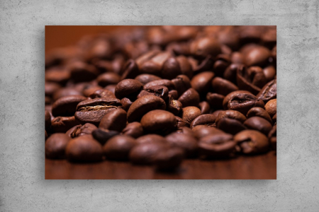 Tapet Premium Canvas - Boabe de cafea [1]