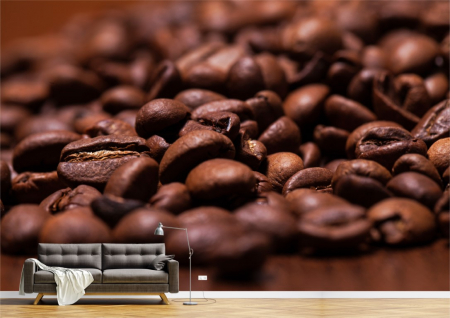 Abstract - Abstract 3D - Tapet Premium Canvas - Boabe de cafea