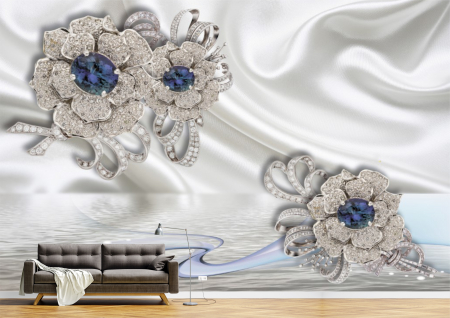 Abstract - Abstract 3D - Tapet Premium Canvas - Brosele cu pietre pretioase 3d abstract