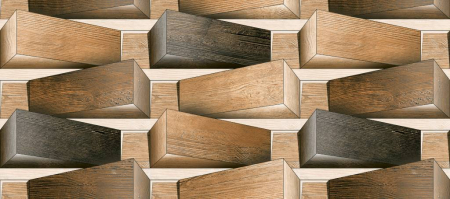 Abstract - Abstract 3D - Tapet Premium Canvas - Bucati de lemn 3D
