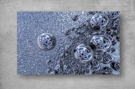 Tapet Premium Canvas - Bule albastre 3d abstract [1]