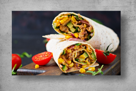 Tapet Premium Canvas - Burrito cu rosii [1]