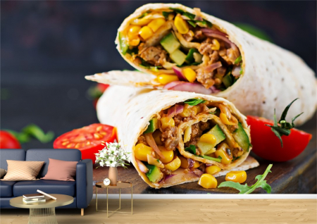 Food&drinks - Tapet Premium Canvas - Burrito cu rosii