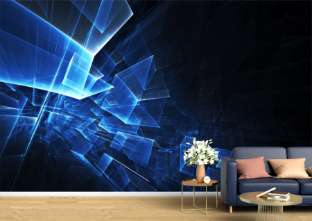 Abstract - Abstract 3D - Tapet Premium Canvas - Circuite si trasee de lumina abstract