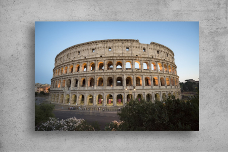 Tapet Premium Canvas - Coloseumul din Roma sub cerul albastru [1]