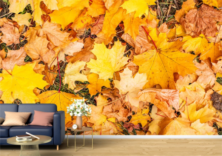 Flori - Tapet Premium Canvas - Covorul de frunze
